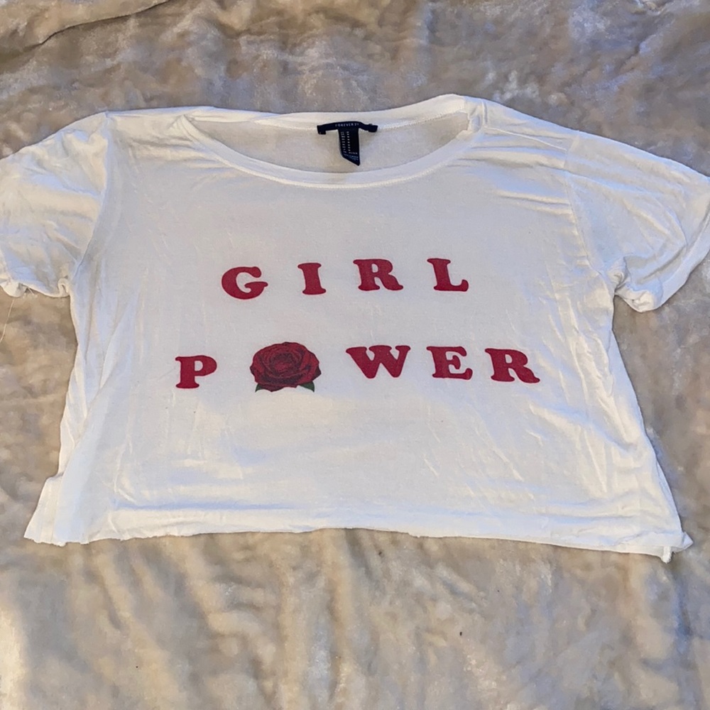 GIRL POWER CROPPED TEE